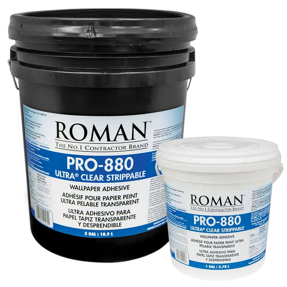 Roman PRO-880 clear wallcovering adhesive