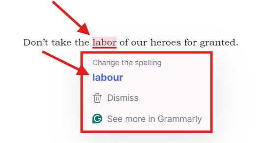 Spelling mistake