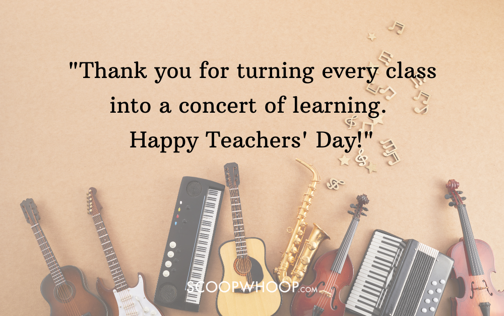 teachers day wishes for music teacher