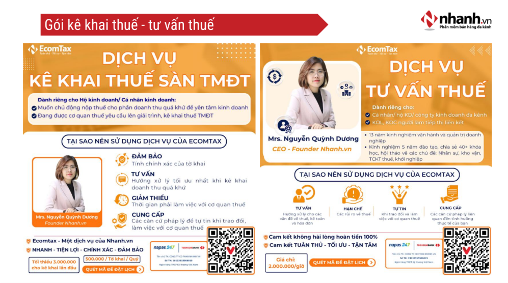 Gói kê khai thuế - tư vấn thuế