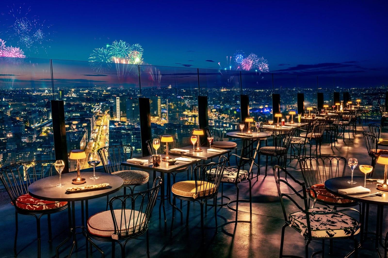 Rooftop bars, fine dining restaurants