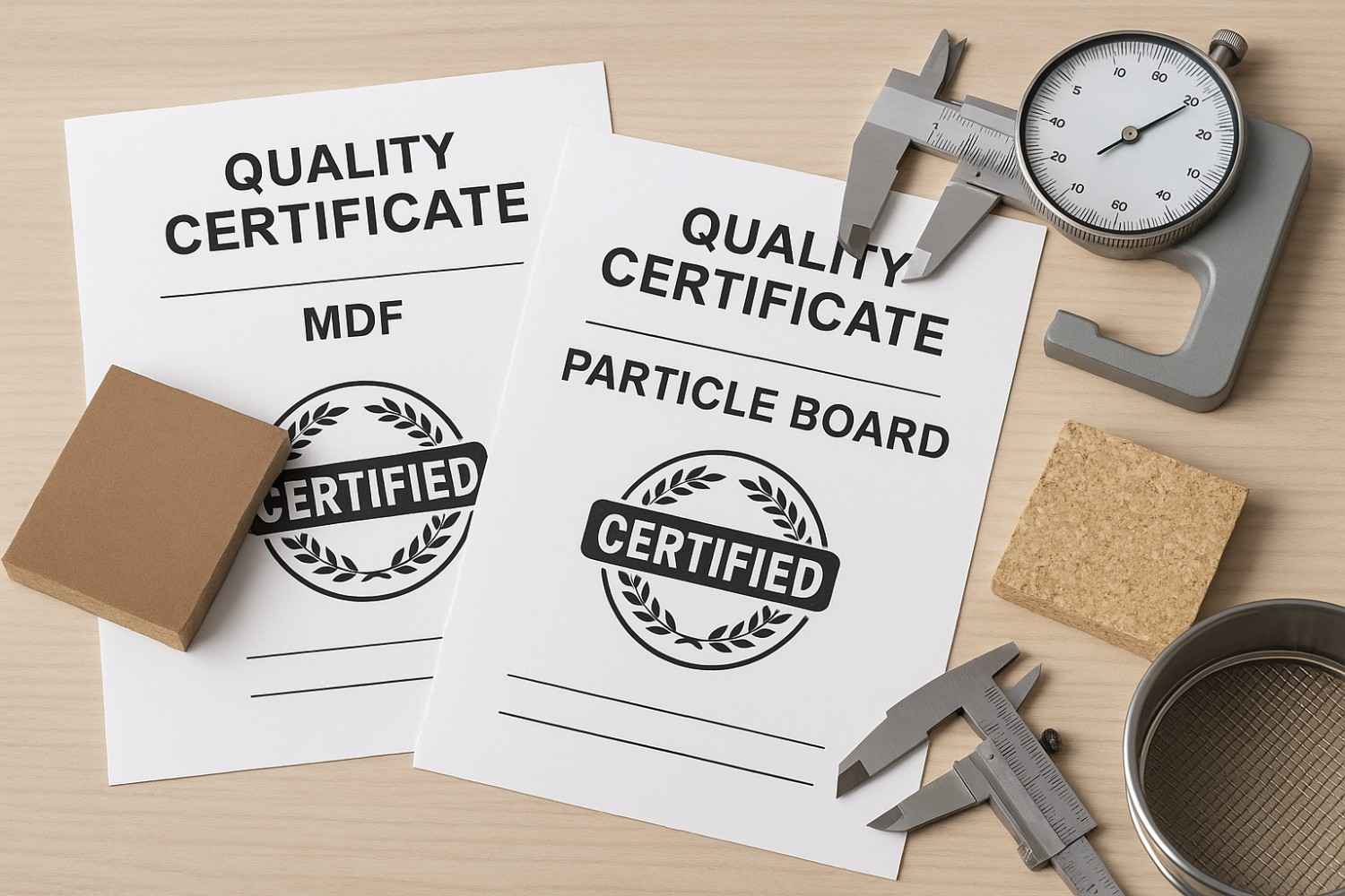 Material quality certifications and testing standards used by Elegante Interiors