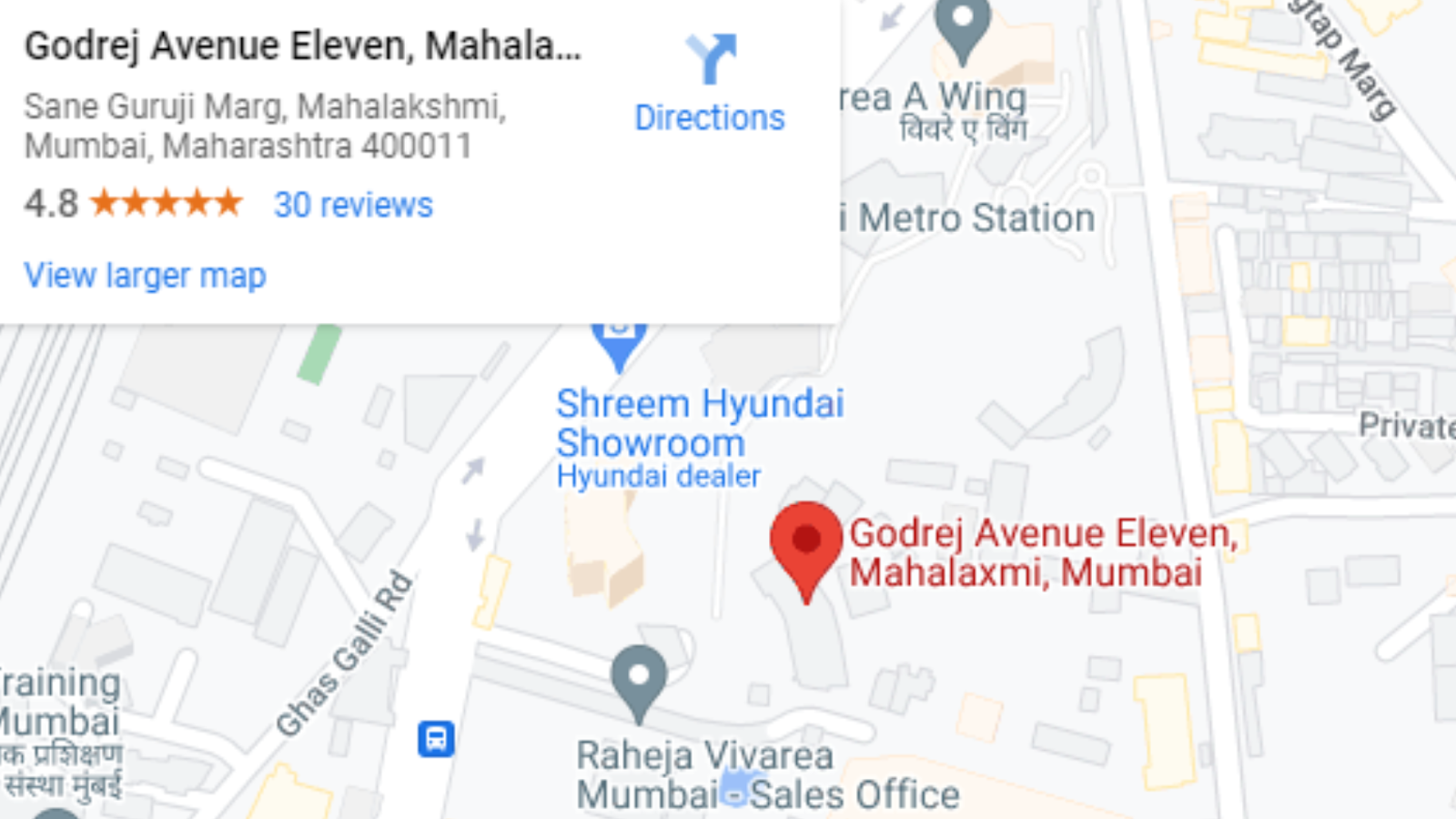 Godrej Avenue Eleven location.