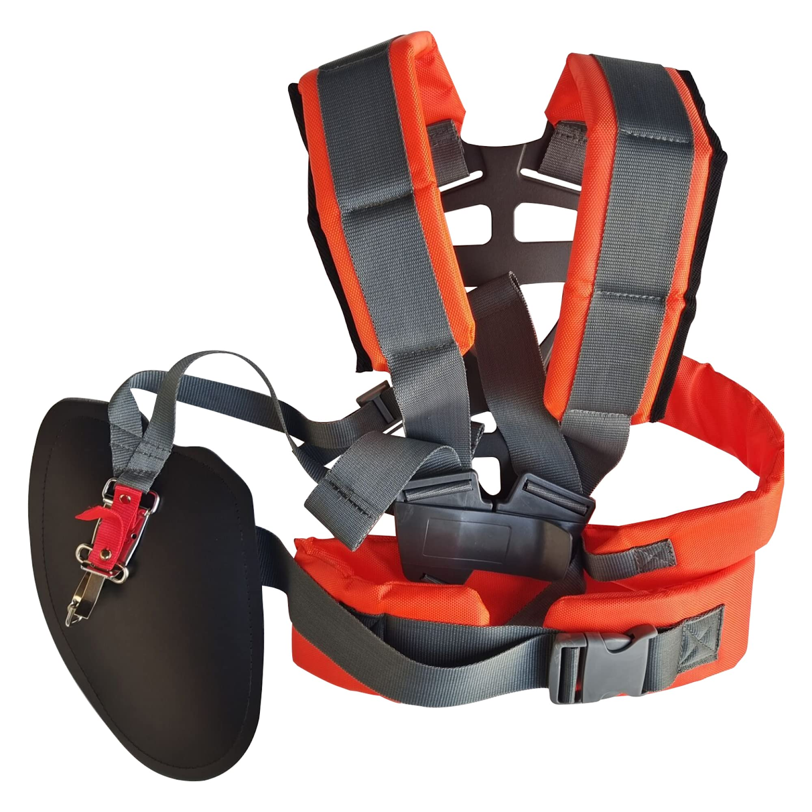 Adjustable strimmer shoulder strap. it is a very essential garden tool