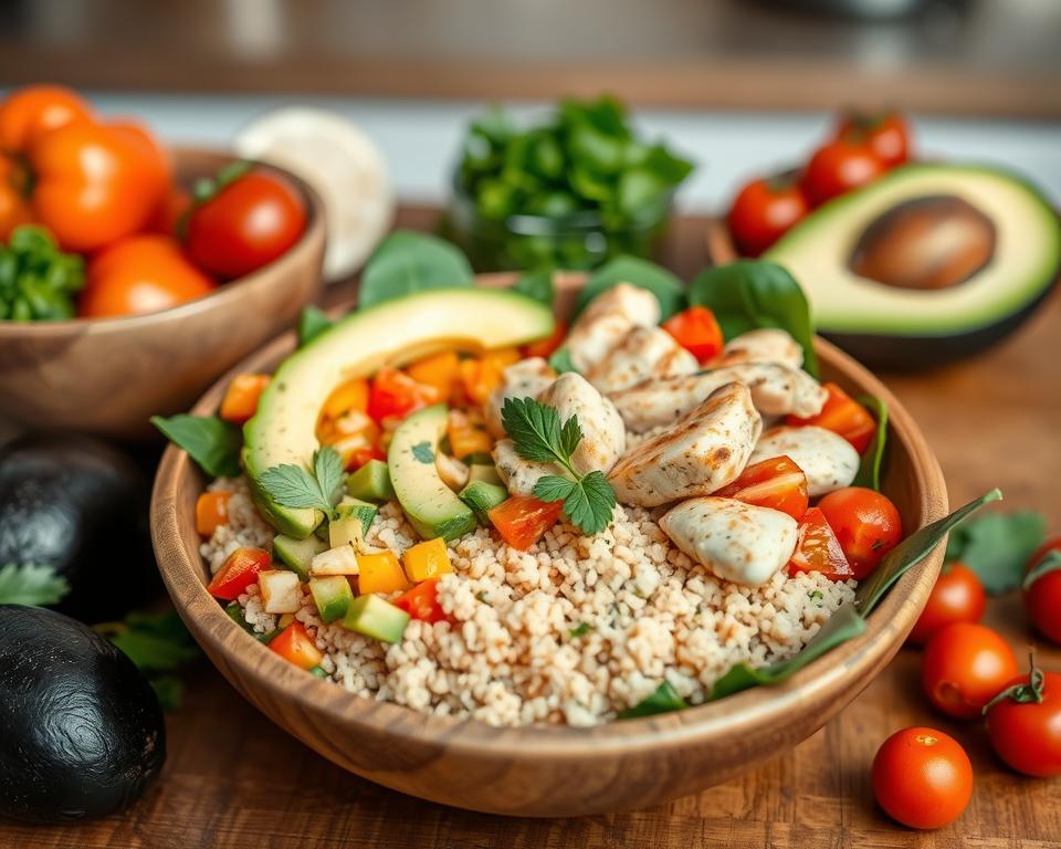 quinoa chicken bowl