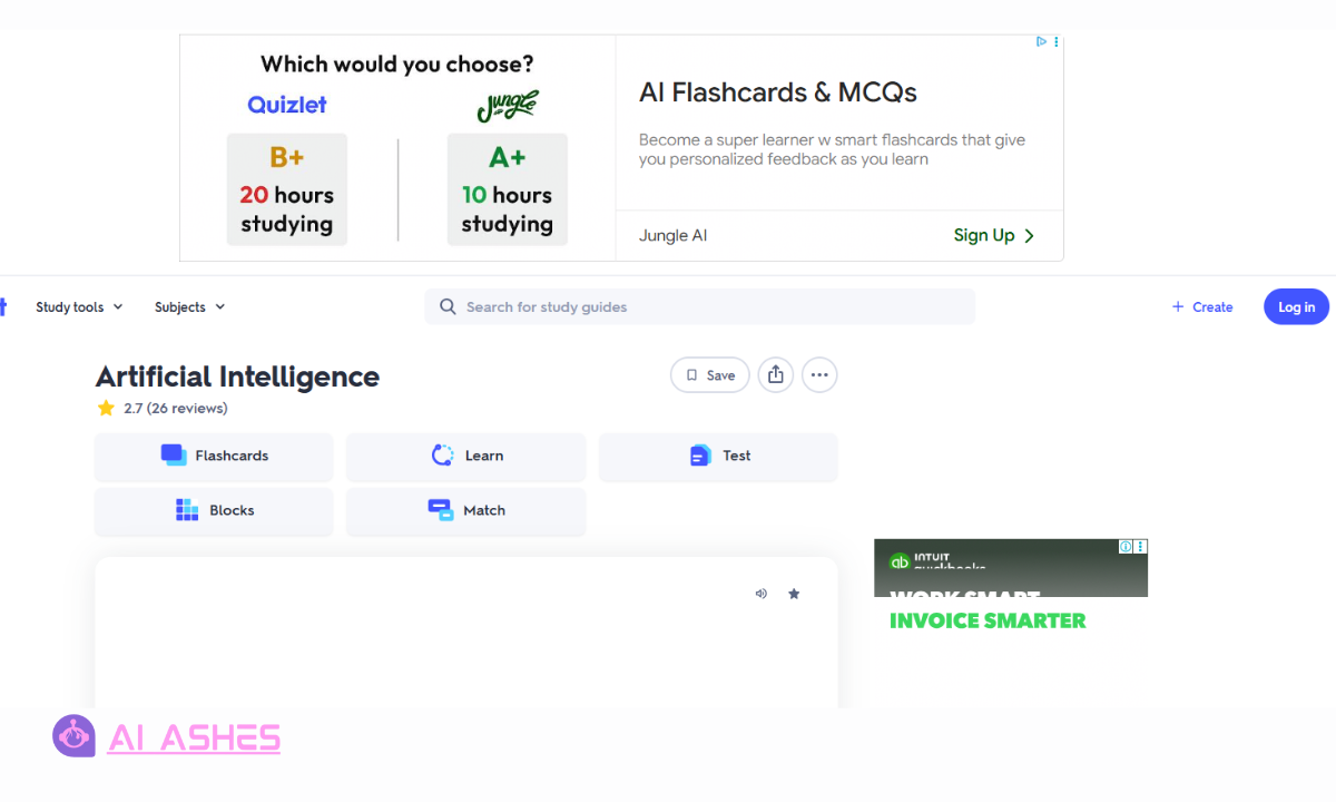 Quizlet AI Dashboard