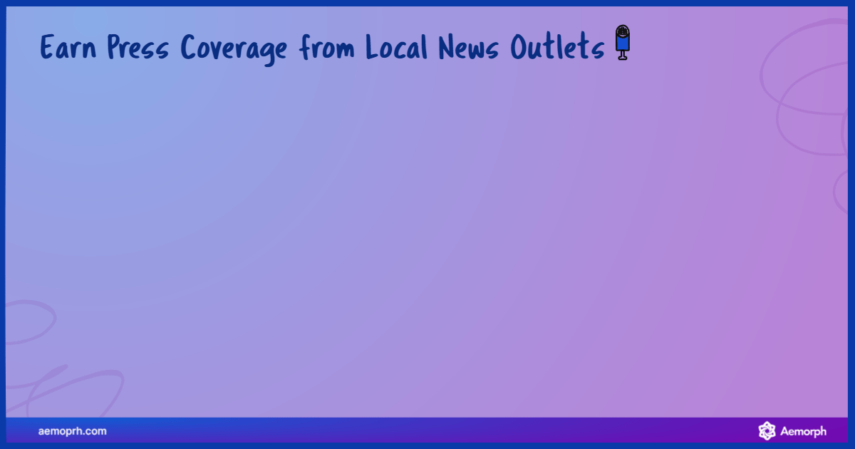 Image of a business getting press coverage and backlinks from a local news outlet for SEO.
