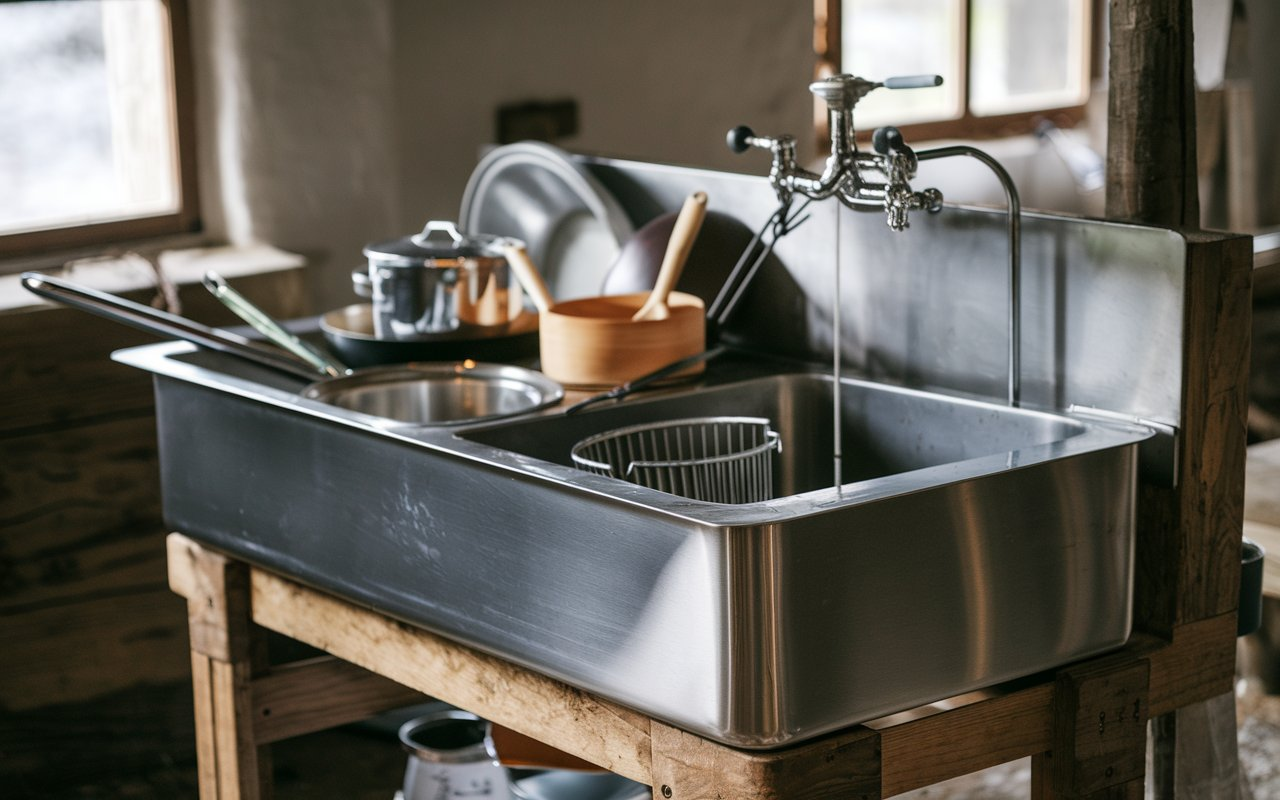 Handmade Stainless Steel Sink K30-1