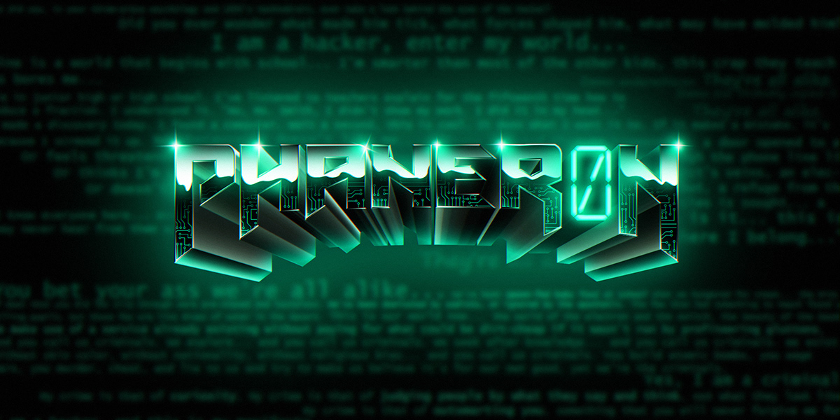 Image from the Synthwave 80s Logo Design Collection: Retro Meets Cyberpunk article on Abduzeedo