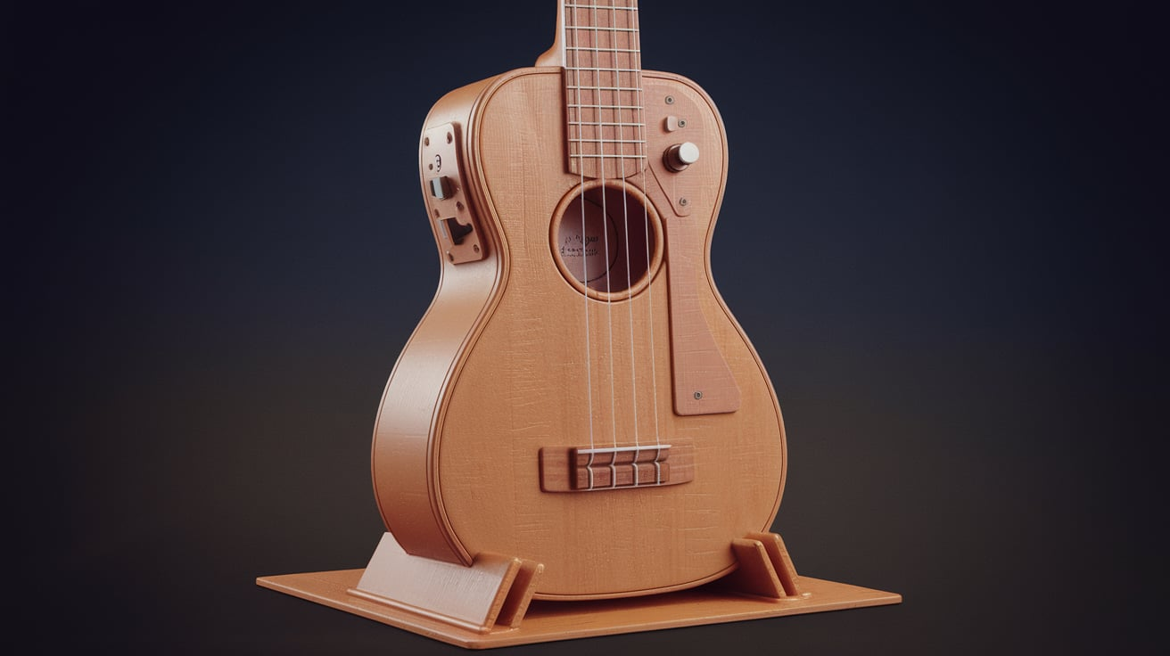 Electric Ukulele Solid Body STL Files