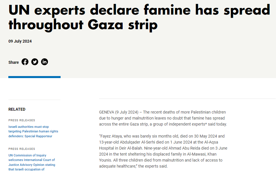 إسرائيل تشن حملة تجويع مستهدفة في غزة
