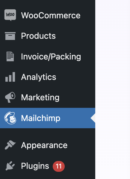 activate mailchimp for Woocommerce