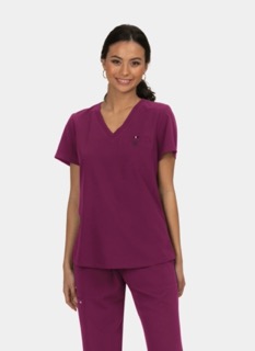 Blouse médicale femme Koi Next Gen Prête à travailler - Bordeaux