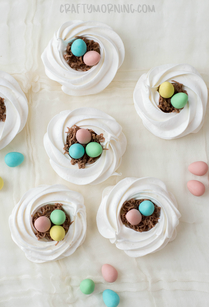 birds nest meringue cookies