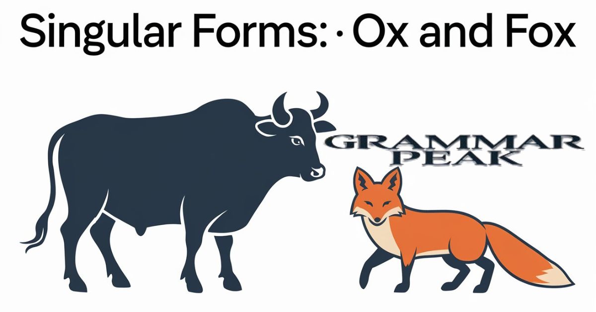 Singular Forms: Ox and Fox