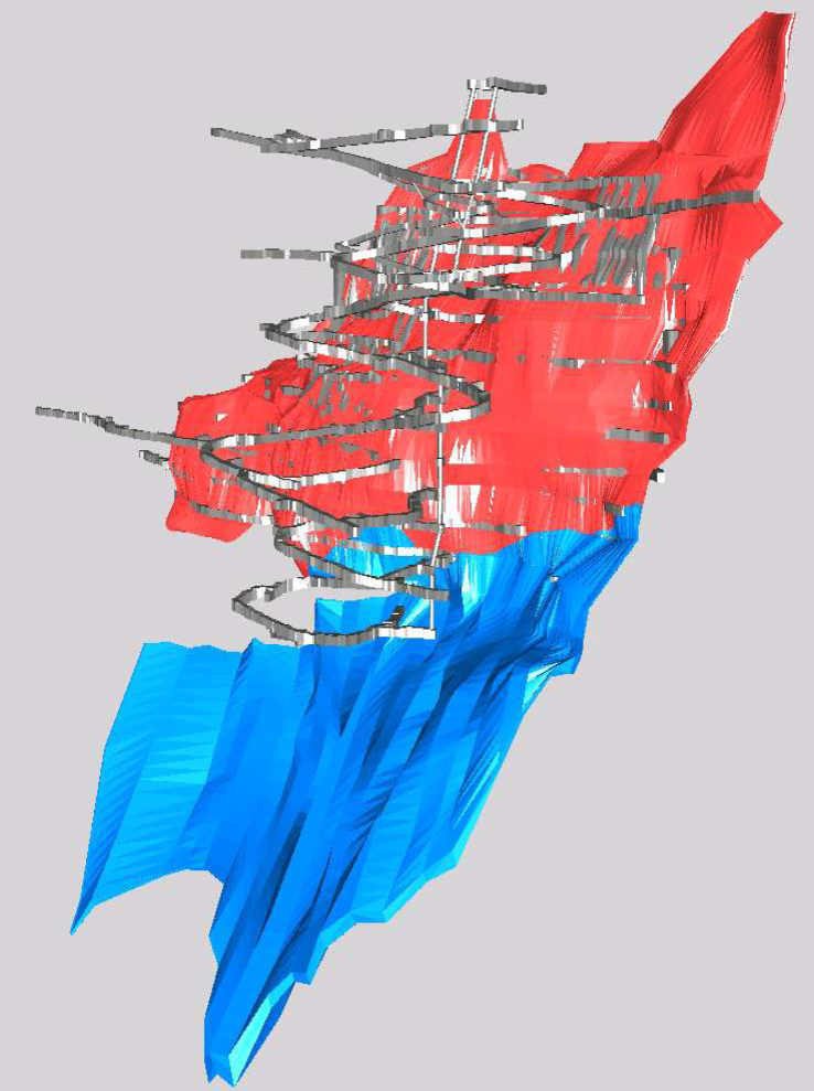 A red and blue piece of art

Description automatically generated