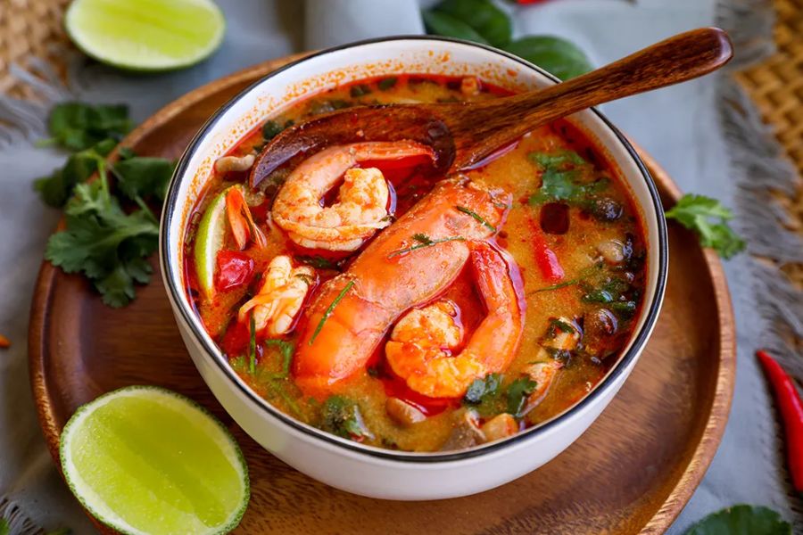 A steaming bowl of Tom Yum Goong adds warmth to family meals..