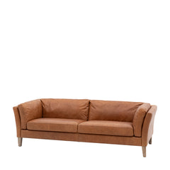 Brown suede styles corner sofa