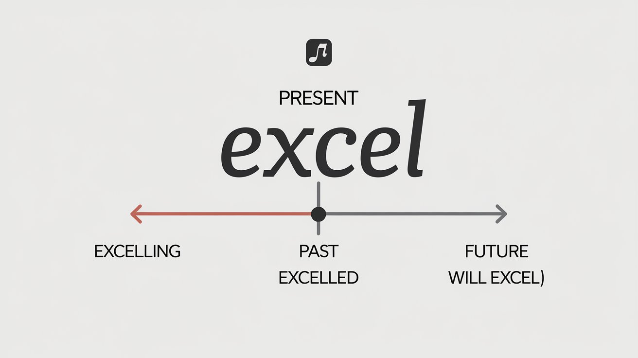 Tenses of the Verb ‘Excel’ with Examples