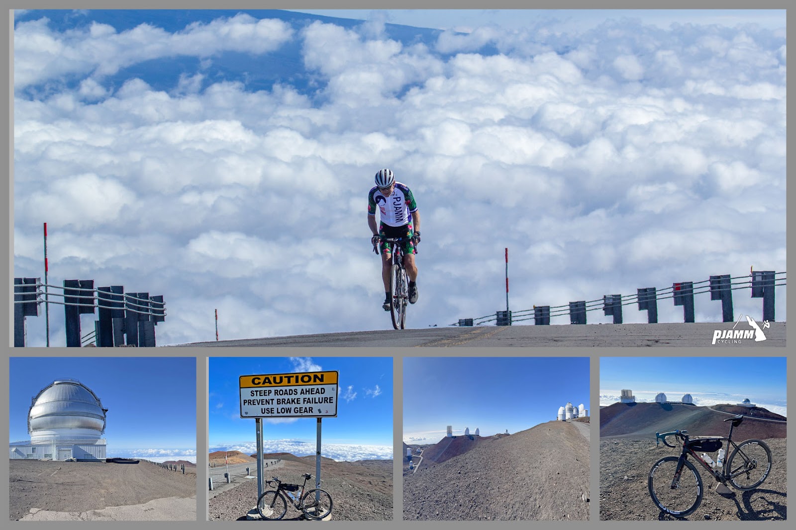 PJAMM Cyclist John Johnson summits Mauna Kea, Gemini Observatory