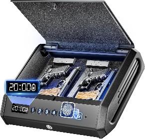 A black electronic safe with an object inside

AI-generated content may be incorrect.