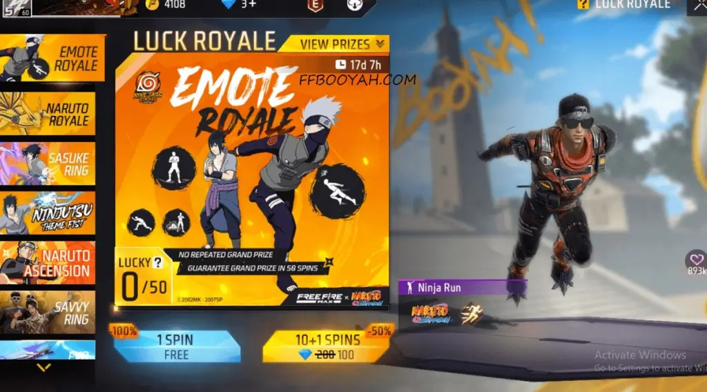 Free Fire x Naruto Emote Royale: How To Get Exclusive Emotes