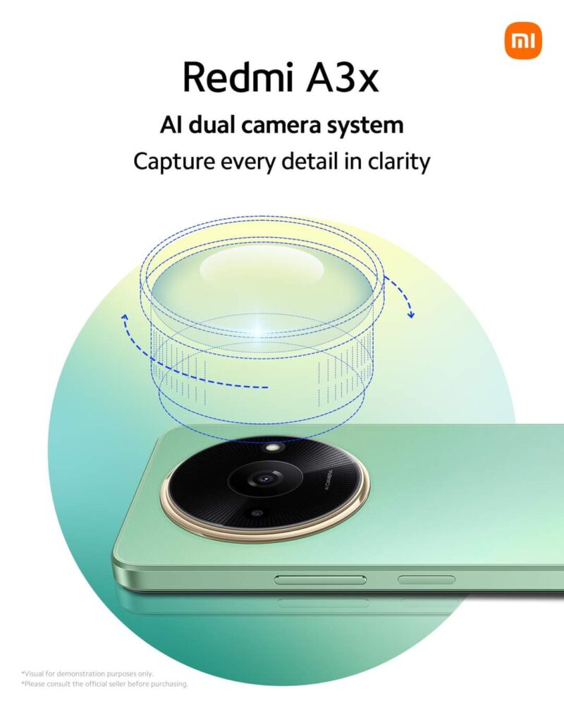 Xiaomi Redmi A3x : caméra