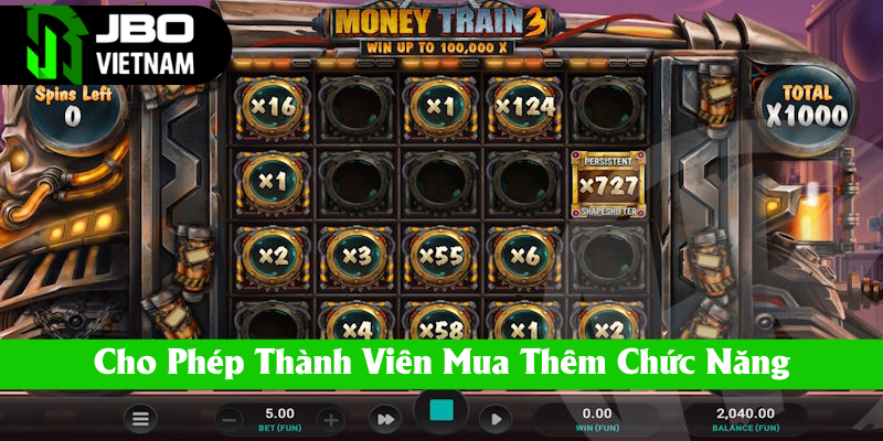 Sản phẩm cho phép người chơi mua chức năng