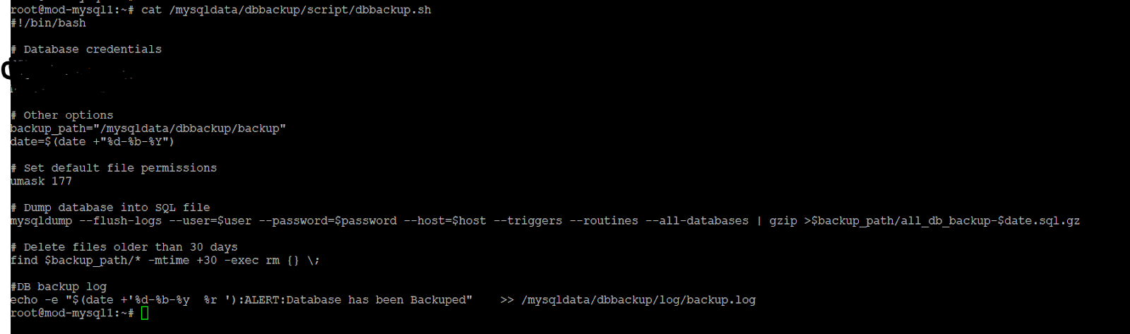 A black screen with white text

Description automatically generated