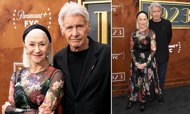 Harrison Ford reunites with onscreen wife Helen Mirren at 1923 event after  leaving fans sobbing with heartbreaking season 2 finale | Daily Mail Online