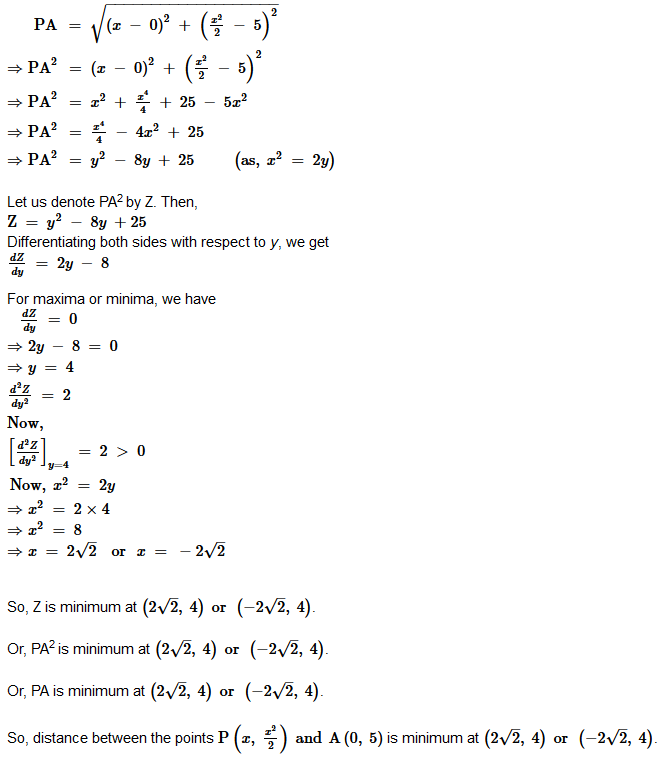 chapter 6-Application Of Derivatives Exercise 6.5