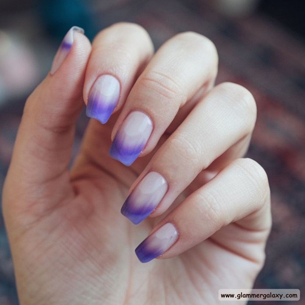 Neutral Nails having Subtle Purple Hues
