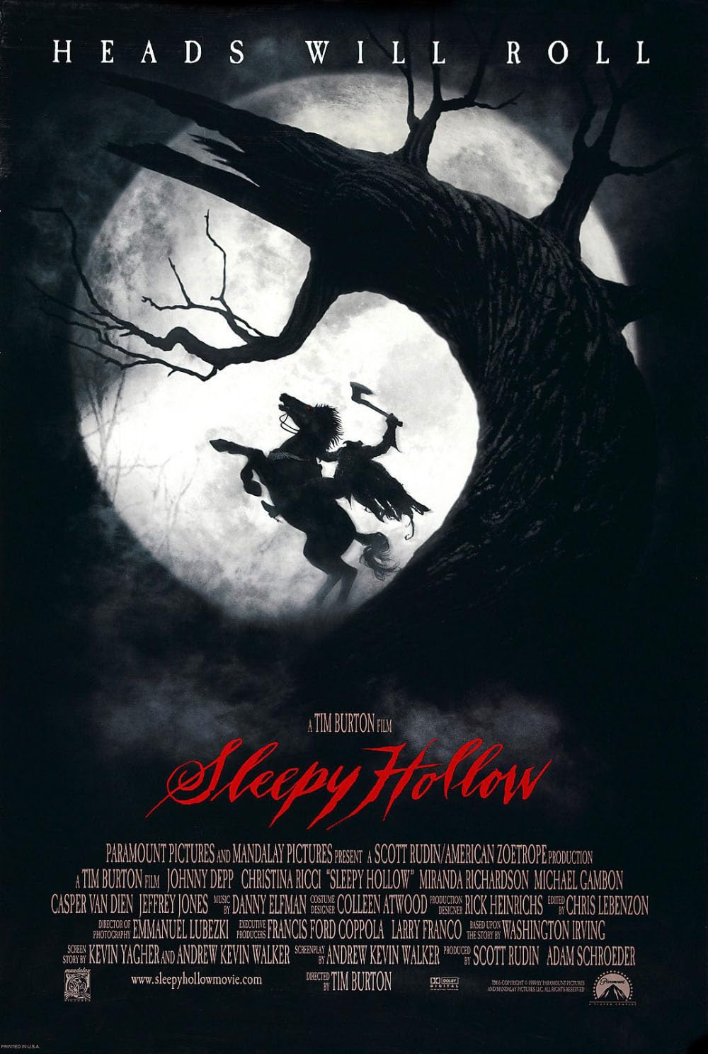 Sleepy Hollow- best fantasy horror movies