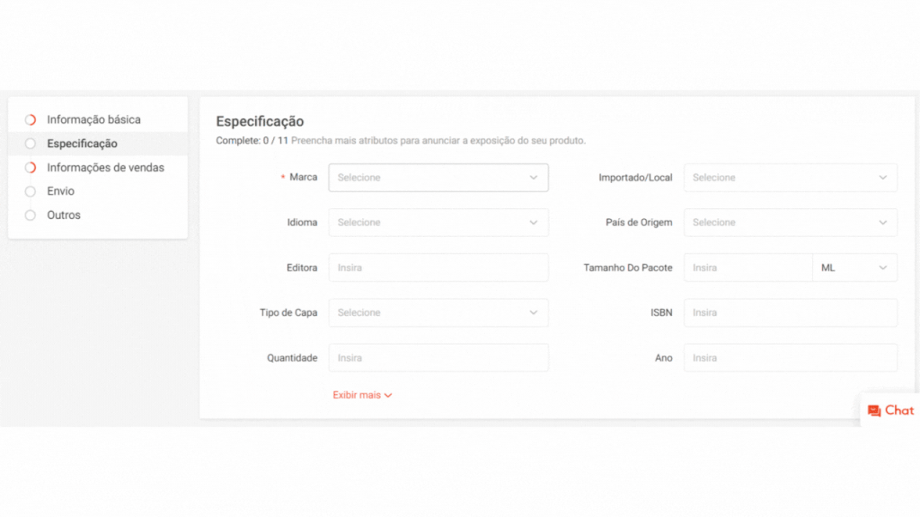 como cadastrar produtos na shopee	
