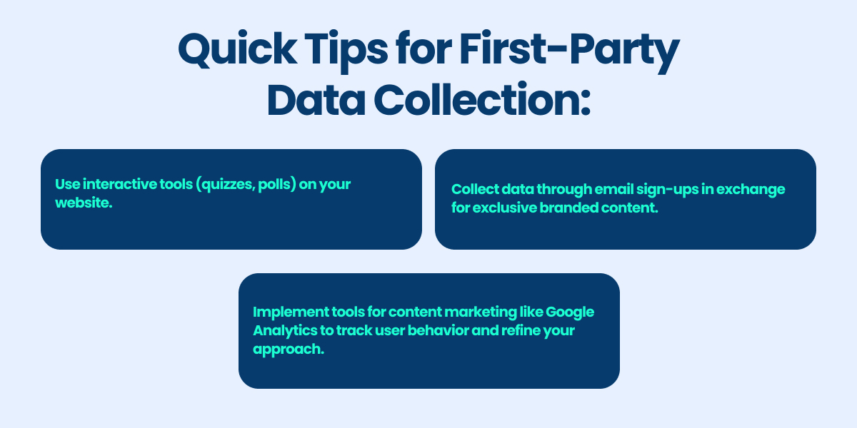 tips for first-party data collection