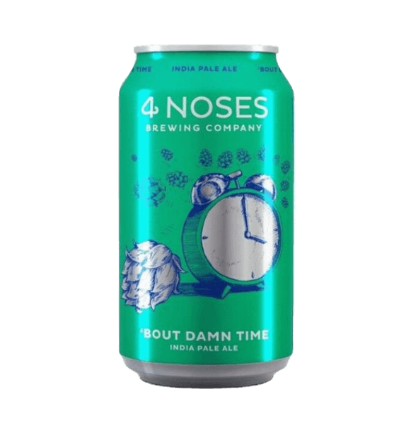 4 Noses Brewing Company Bout Damn Time beer can