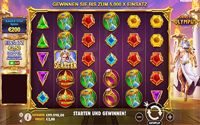 Eine kostenlose Demo-Version des Gates of Olympus Slots.