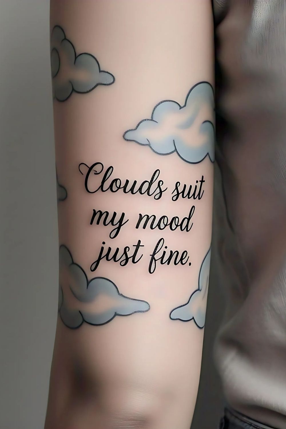 Clouds with Quotes Forearm