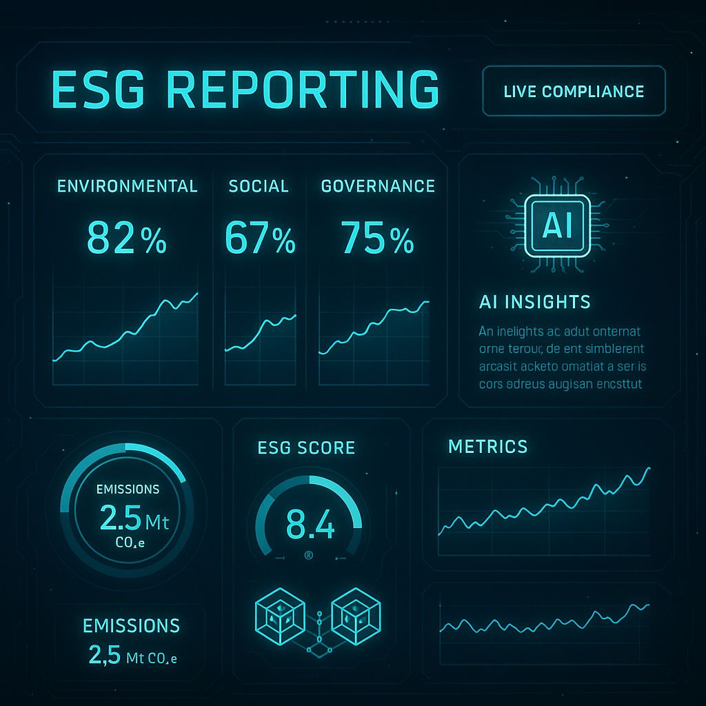 Futuristic ESG Reporting Dashboard under GHG protocol software


