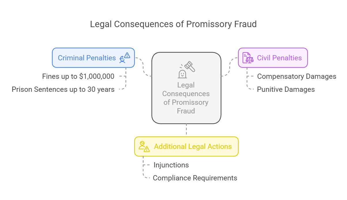 A graphical representation of the legal consequences of promissory fraud