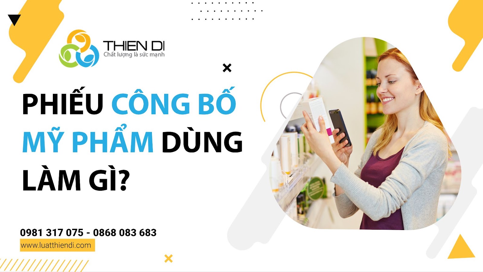 Phiếu công bố mỹ phẩm dùng để làm gì