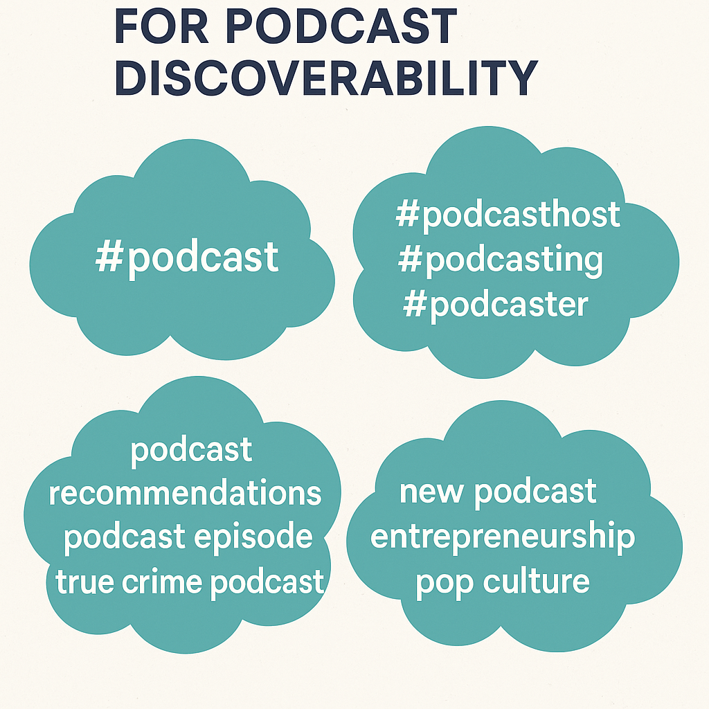 Hashtags and Keywords for Podcast Discoverability