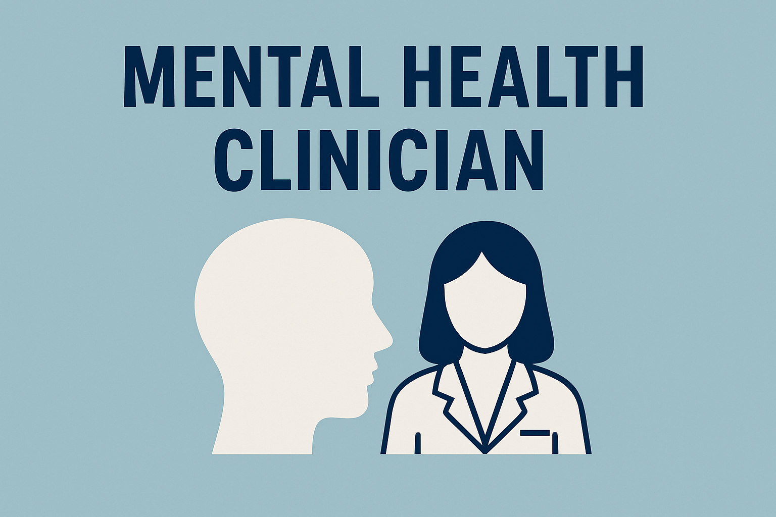 mental health clinician image represented with a doctor with a gown