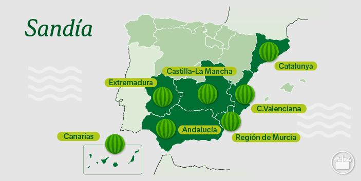 mapa sandia españa mercadona