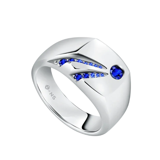 Sempurnakan Gaya dengan Blue Sapphire Ring for Men dari MONDIAL