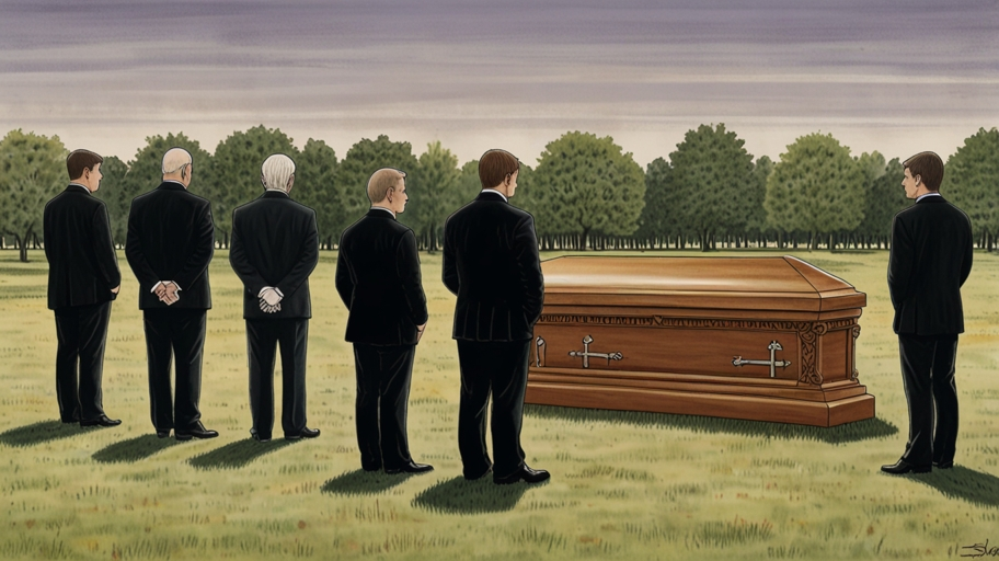 Being at a Funeral Drawing
