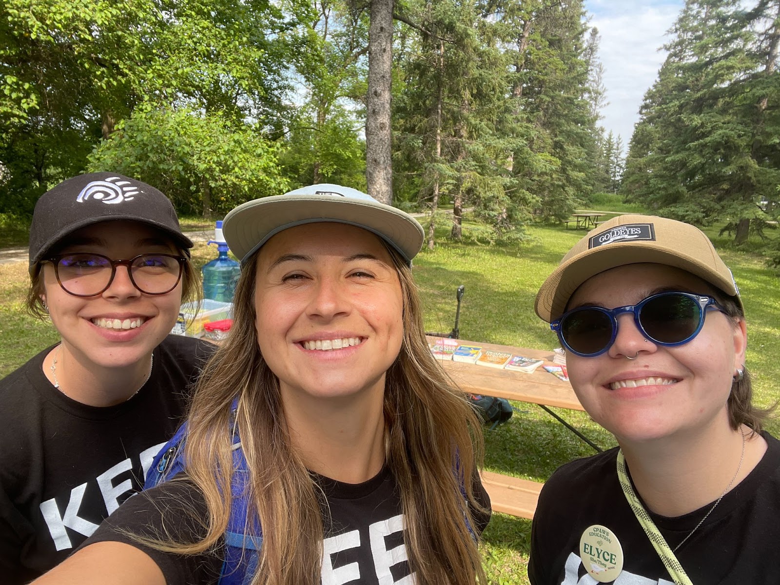 Abby (Left), Carly (Centre), and Elyce (Right) at a Outdoor Education Event
