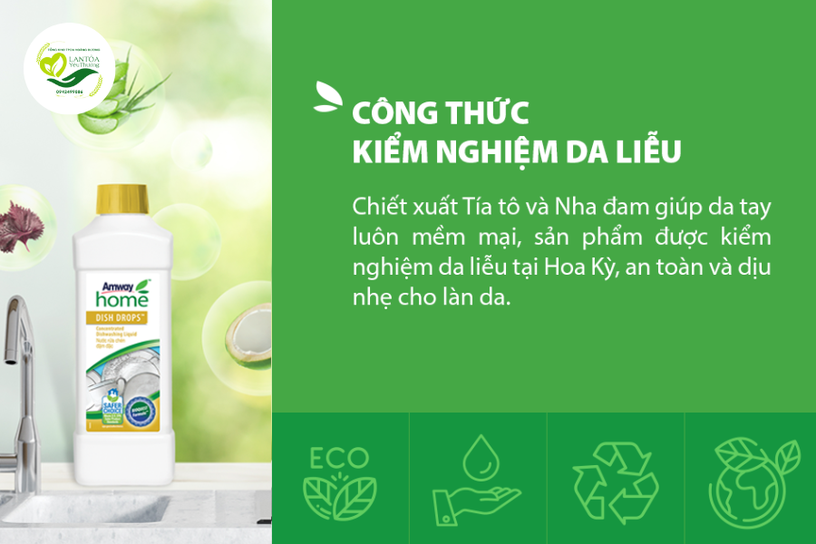 Thành phần của Nước Rửa Chén Đậm Đặc Amway Home