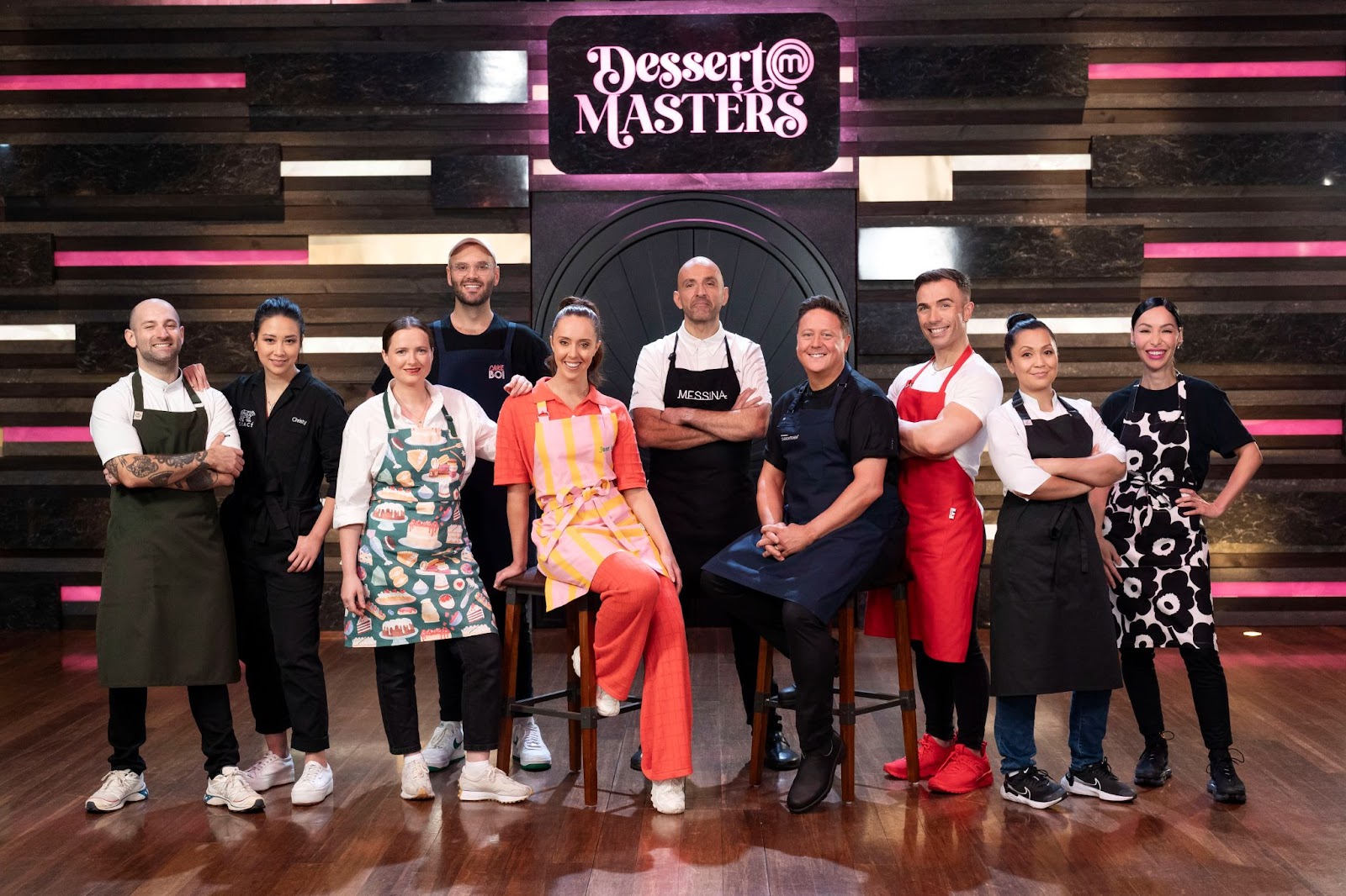 The cast of MasterChef: Dessert Masters