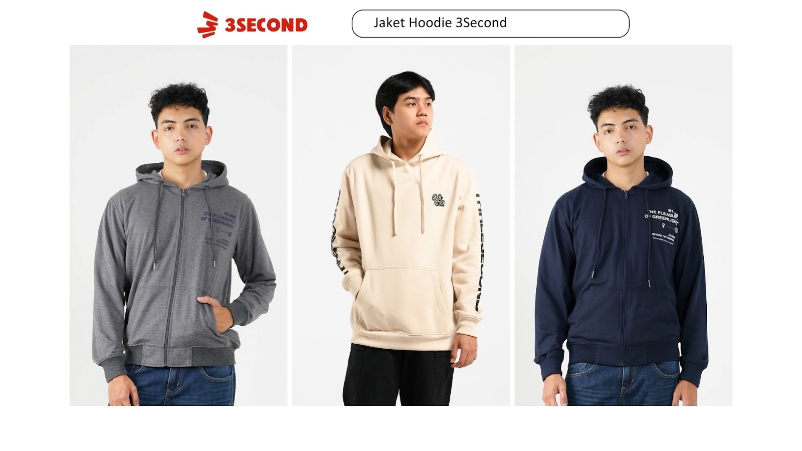 Jenis Jenis Jaket Hoodie 3Second